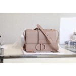 Montaigne palm print cow leather flap bag